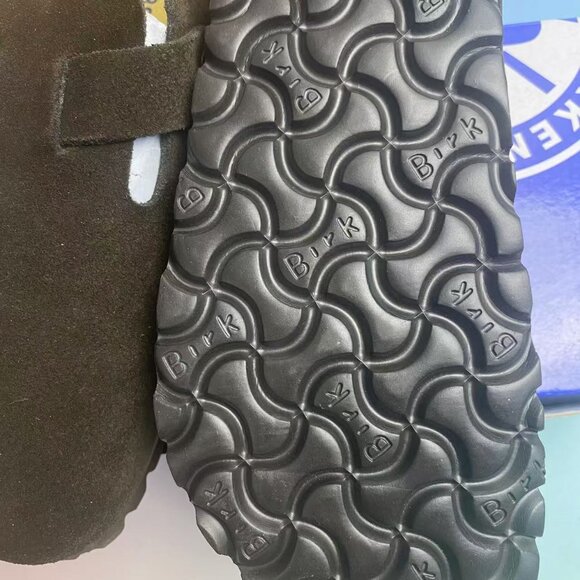 Birkenstock Boston Soft Footbed Sandals: Adjustable Suede Comfort (Narrow Fit) - Picture 2 of 5